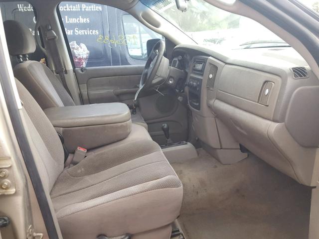 3D7KU28CX4G202357 - 2004 DODGE RAM 2500 S GOLD photo 5