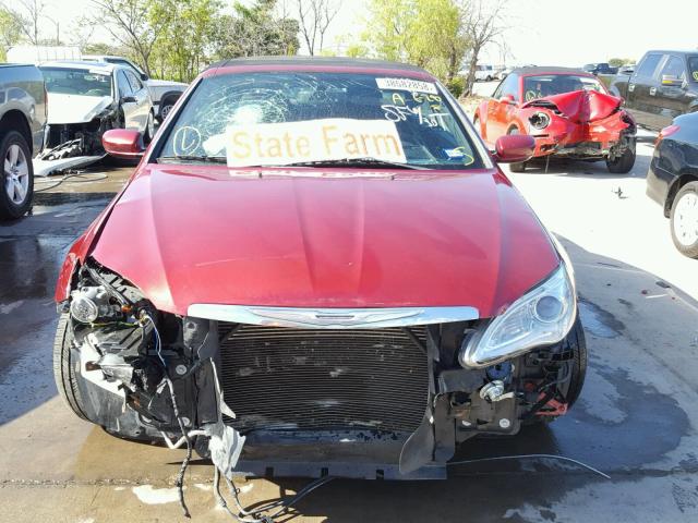 1C3BCBEG8CN116351 - 2012 CHRYSLER 200 TOURIN RED photo 9