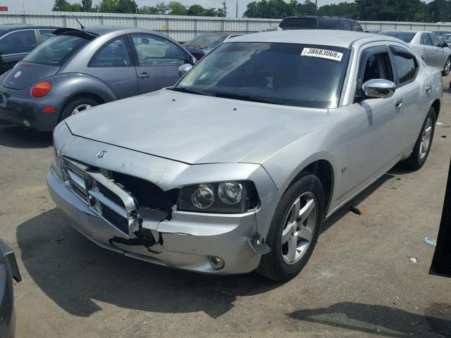 2B3KA33V19H555886 - 2009 DODGE CHARGER SX SILVER photo 2