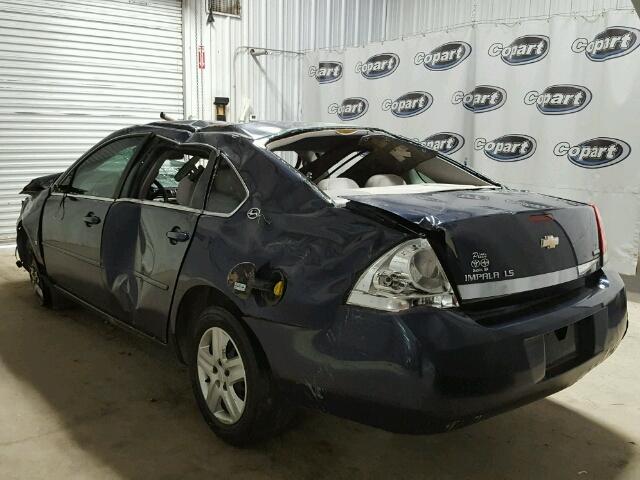 2G1WB58K279387182 - 2007 CHEVROLET IMPALA LS BLUE photo 3