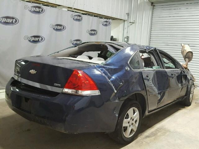 2G1WB58K279387182 - 2007 CHEVROLET IMPALA LS BLUE photo 4