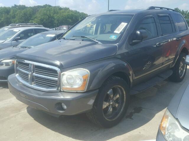 1D4HB48D34F184545 - 2004 DODGE DURANGO GRAY photo 2