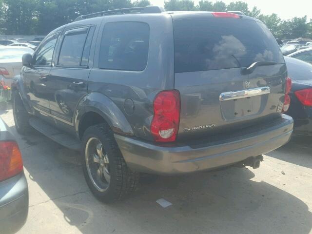 1D4HB48D34F184545 - 2004 DODGE DURANGO GRAY photo 3