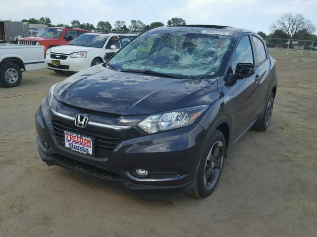 3CZRU6H56JG720294 - 2018 HONDA HR-V EX GRAY photo 2