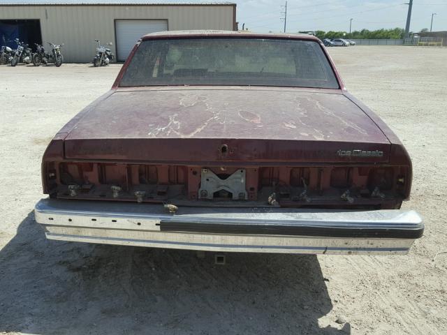 1G1BU51E9KR116342 - 1989 CHEVROLET CAPRICE CL BURGUNDY photo 9