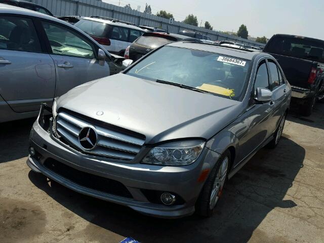 WDDGF54X49R075915 - 2009 MERCEDES-BENZ C 300 GRAY photo 2