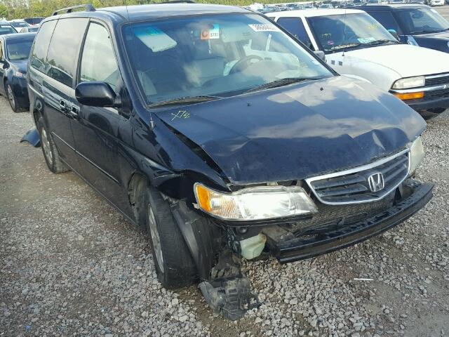 5FNRL18014B008575 - 2004 HONDA ODYSSEY EX BLACK photo 1