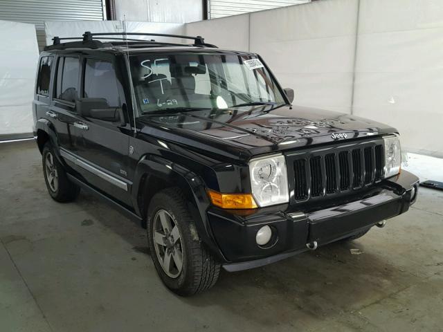 1J8HG48N06C264423 - 2006 JEEP COMMANDER BLACK photo 1