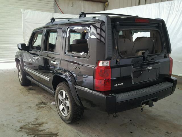 1J8HG48N06C264423 - 2006 JEEP COMMANDER BLACK photo 3