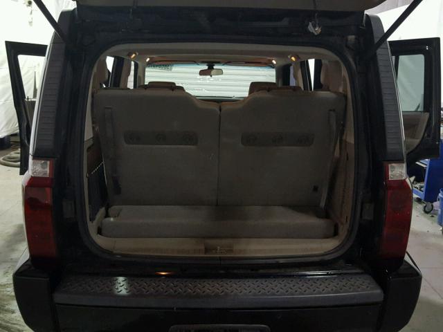1J8HG48N06C264423 - 2006 JEEP COMMANDER BLACK photo 9