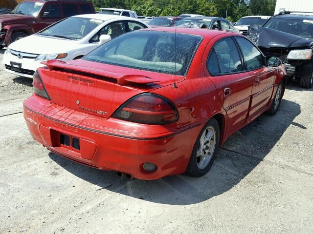 1G2NW52E54C110450 - 2004 PONTIAC GRAND AM G RED photo 4