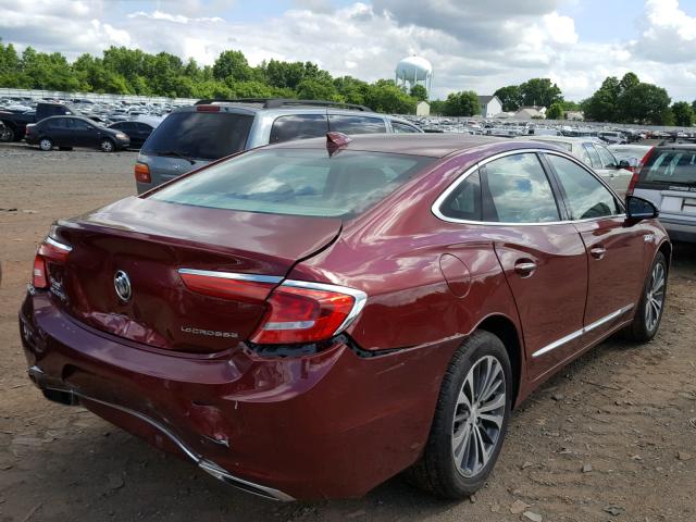 1G4ZN5SS8HU146375 - 2017 BUICK LACROSSE P RED photo 4