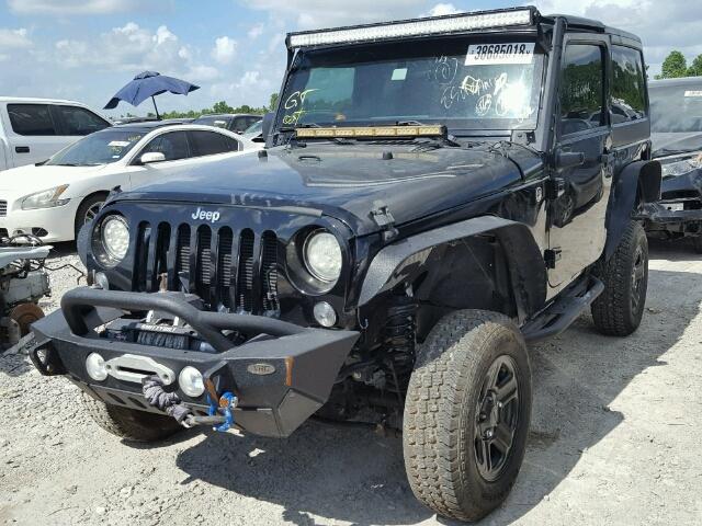 1C4AJWAG7EL259459 - 2014 JEEP WRANGLER S BLACK photo 2