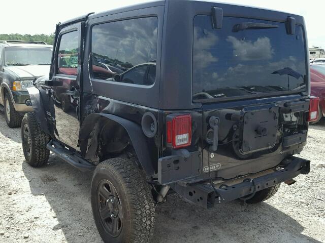 1C4AJWAG7EL259459 - 2014 JEEP WRANGLER S BLACK photo 3