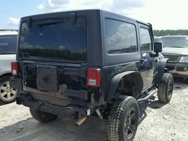 1C4AJWAG7EL259459 - 2014 JEEP WRANGLER S BLACK photo 4