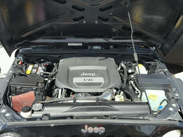 1C4AJWAG7EL259459 - 2014 JEEP WRANGLER S BLACK photo 7