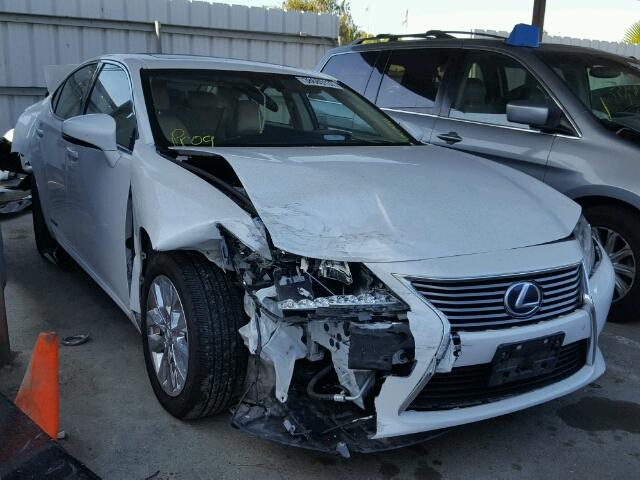 JTHBW1GG5E2052296 - 2014 LEXUS ES 300H WHITE photo 1