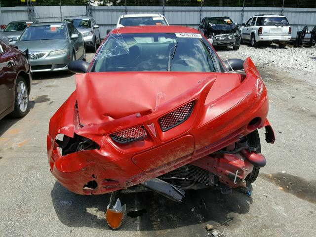 1G2NF52E73C285880 - 2003 PONTIAC GRAND AM S 红色 照片 9