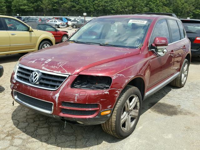 WVGZM77L45D022048 - 2005 VOLKSWAGEN TOUAREG 4. RED photo 2