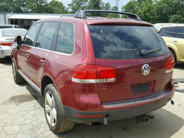 WVGZM77L45D022048 - 2005 VOLKSWAGEN TOUAREG 4. RED photo 3
