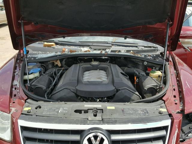 WVGZM77L45D022048 - 2005 VOLKSWAGEN TOUAREG 4. RED photo 7