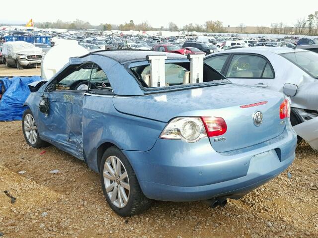 WVWFA71F18V038158 - 2008 VOLKSWAGEN EOS LUX 蓝色 照片 3