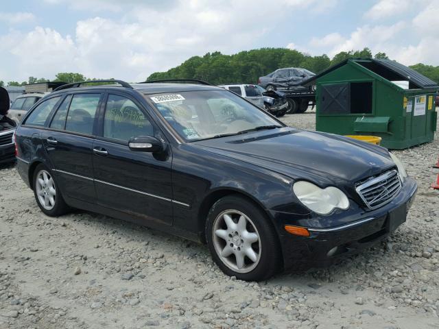 WDBRH81J44F515221 - 2004 MERCEDES-BENZ C 240 SPOR BLACK photo 1