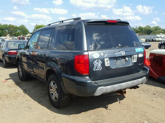 2HKYF18613H592354 - 2003 HONDA PILOT GRAY photo 3