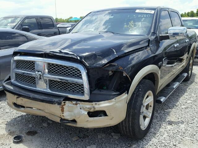 1C6RD6PT4CS133312 - 2012 DODGE RAM 1500 L BLACK photo 2