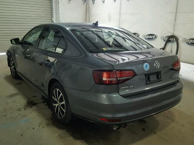 3VWD67AJ8GM382993 - 2016 VOLKSWAGEN JETTA SE GRAY photo 3