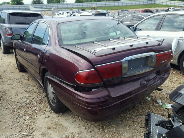 1G4HP52K134136205 - 2003 BUICK LESABRE CU MAROON photo 3