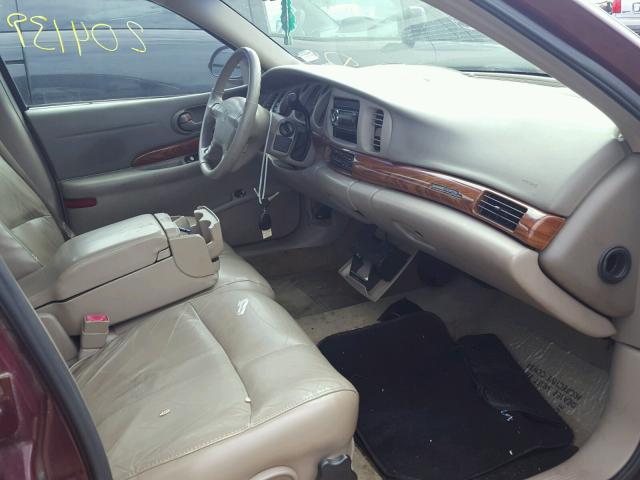 1G4HP52K134136205 - 2003 BUICK LESABRE CU MAROON photo 5