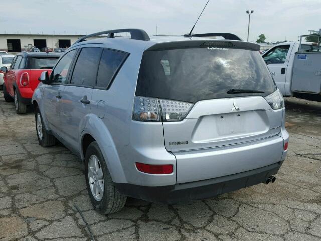 JA4MT31X47Z003392 - 2007 MITSUBISHI OUTLANDER SILVER photo 3