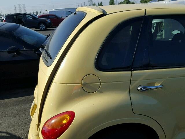 3A4FY58B47T610268 - 2007 CHRYSLER PT CRUISER YELLOW photo 9