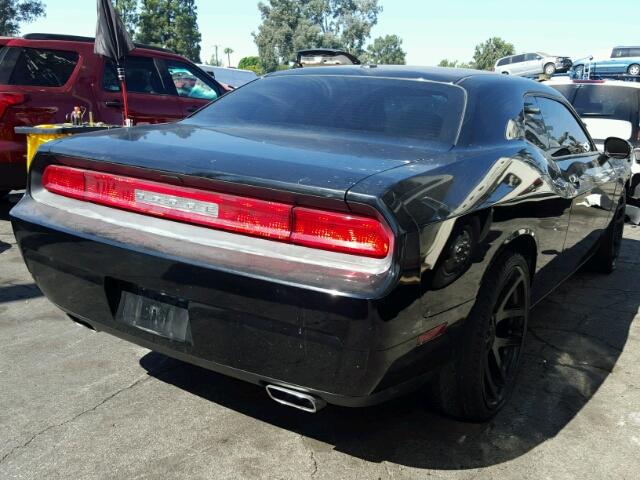 2C3CDYAG3CH101405 - 2012 DODGE CHALLENGER BLACK photo 4