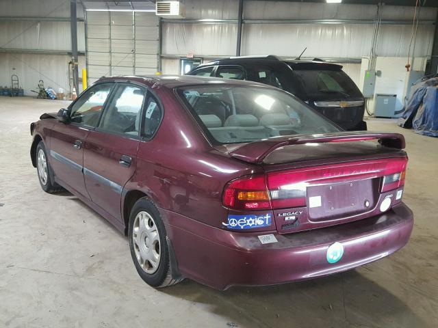 4S3BE6350Y7217782 - 2000 SUBARU LEGACY L BURGUNDY photo 3