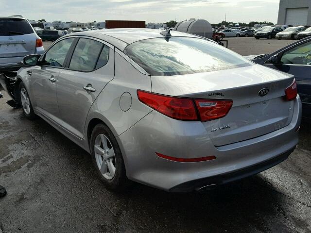 5XXGM4A76FG450698 - 2015 KIA OPTIMA LX SILVER photo 3