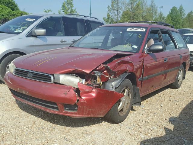 4S3BK6351S7312531 - 1995 SUBARU LEGACY L/O MAROON photo 2