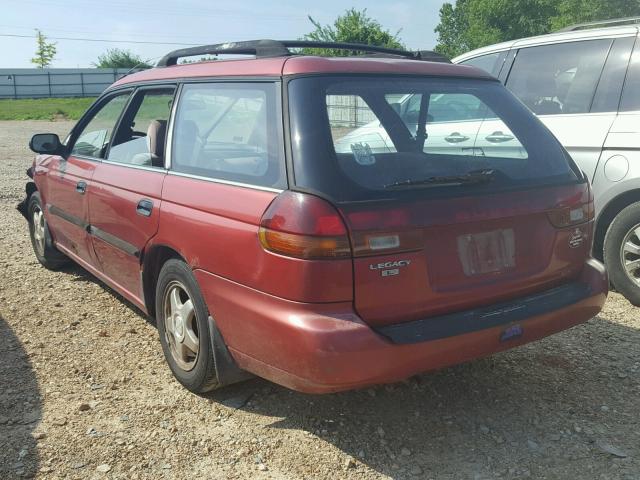 4S3BK6351S7312531 - 1995 SUBARU LEGACY L/O MAROON photo 3