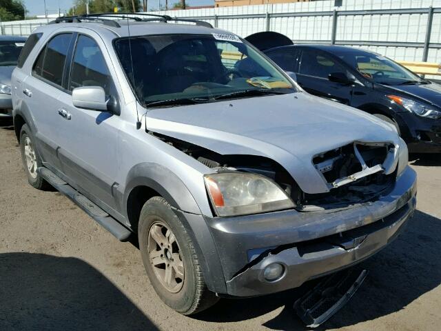 KNDJD733155389216 - 2005 KIA SORENTO EX SILVER photo 1