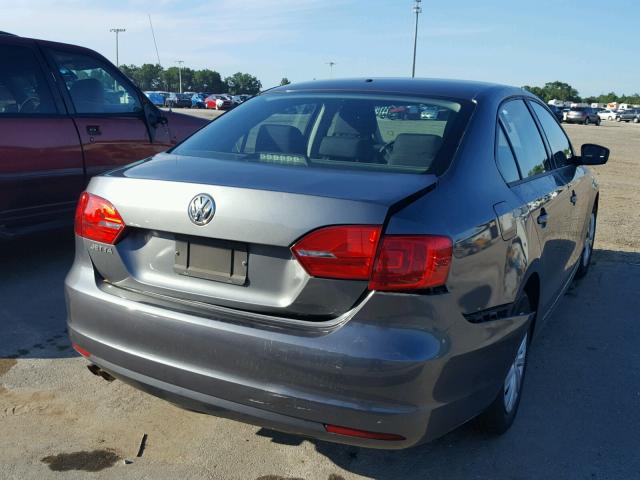 3VW2K7AJ1CM416270 - 2012 VOLKSWAGEN JETTA BASE 灰色 照片 4