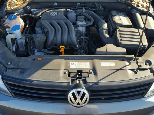3VW2K7AJ1CM416270 - 2012 VOLKSWAGEN JETTA BASE 灰色 照片 7