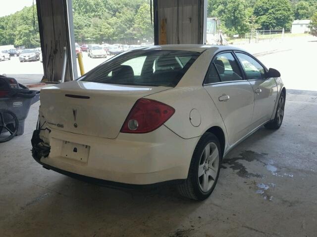 1G2ZG57B094163619 - 2009 PONTIAC G6 WHITE photo 4