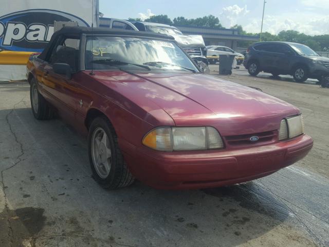 1FACP44M3PF147956 - 1993 FORD MUSTANG LX MAROON photo 1