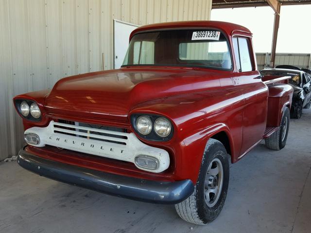 3A58A117266 - 1958 CHEVROLET PICK UP RED photo 2