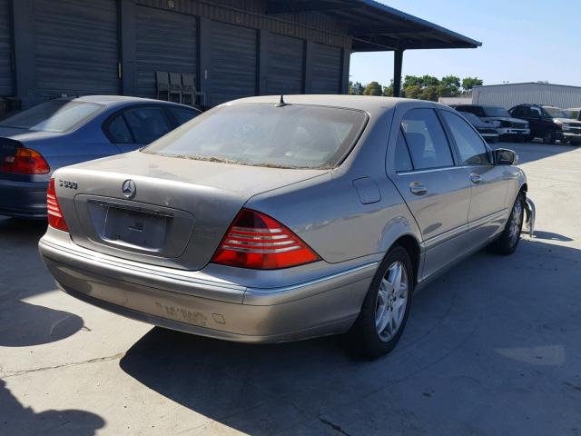 WDBNG75J83A320076 - 2003 MERCEDES-BENZ S 500 GRAY photo 4