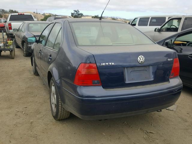 3VWSD29M91M047053 - 2001 VOLKSWAGEN JETTA GLS BLUE photo 3