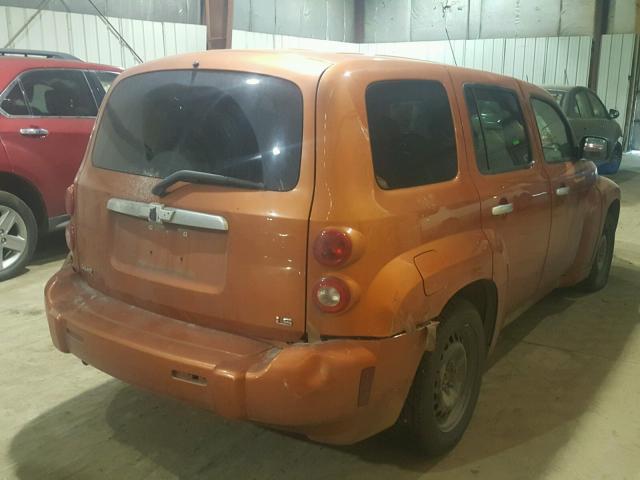 3GNDA13D97S578546 - 2007 CHEVROLET HHR LS ORANGE photo 4