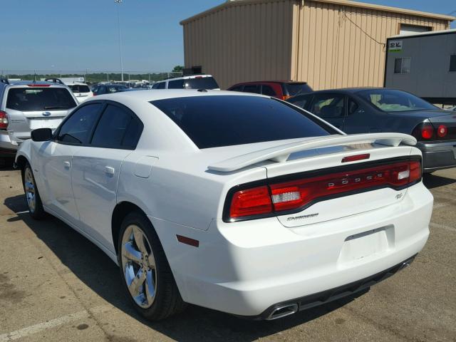 2C3CDXCT4EH338458 - 2014 DODGE CHARGER R/ WHITE photo 3