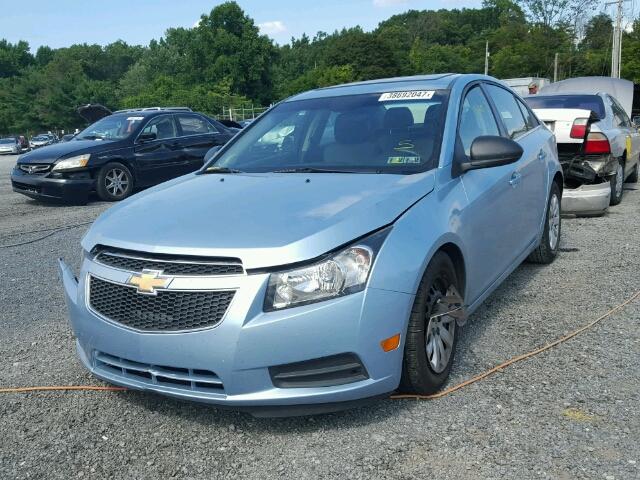 1G1PC5SH4B7282605 - 2011 CHEVROLET CRUZE LS BLUE photo 2